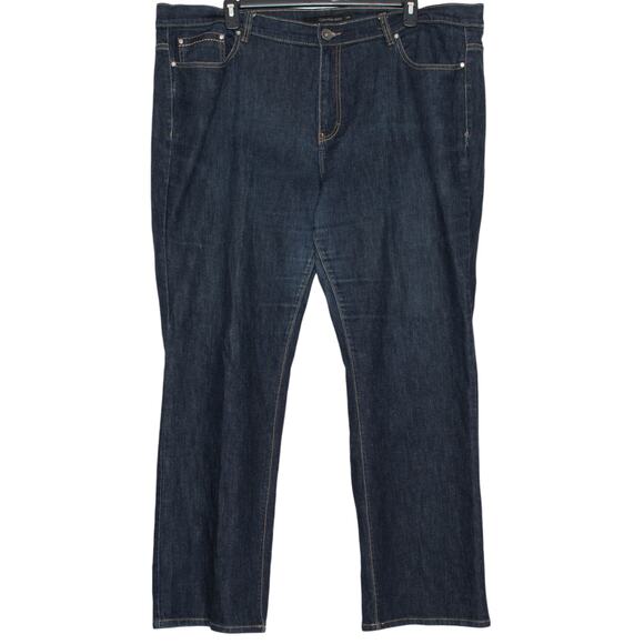 Calvin Klein Womens Jeans Bootcut Classic Minimalist Smart Casual Edgy Blue 24W - Picture 1 of 4
